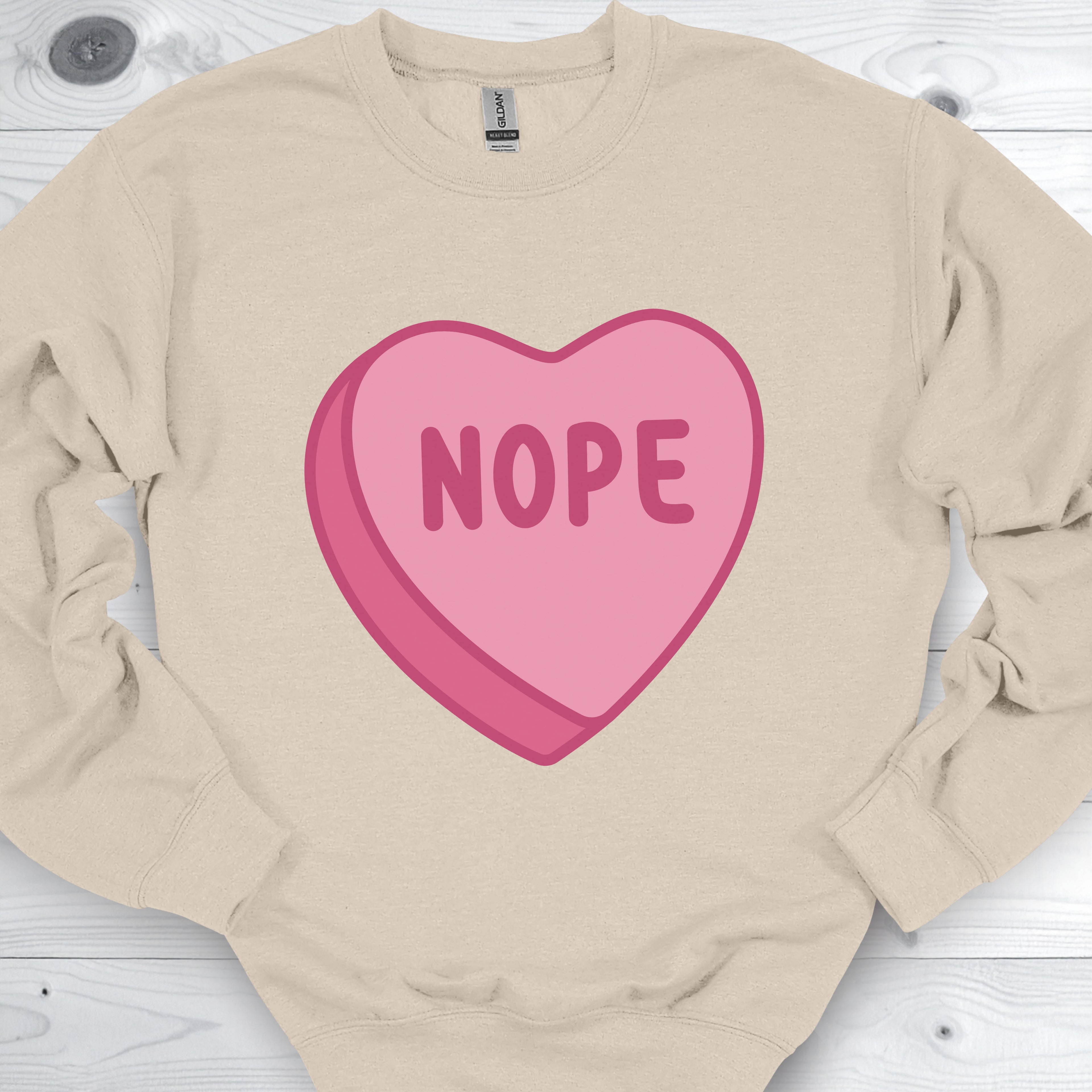 Anti Valentines Day Conversation Heart Sweatshirt