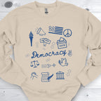 Nantifa Democracy Doodle Sweatshirt