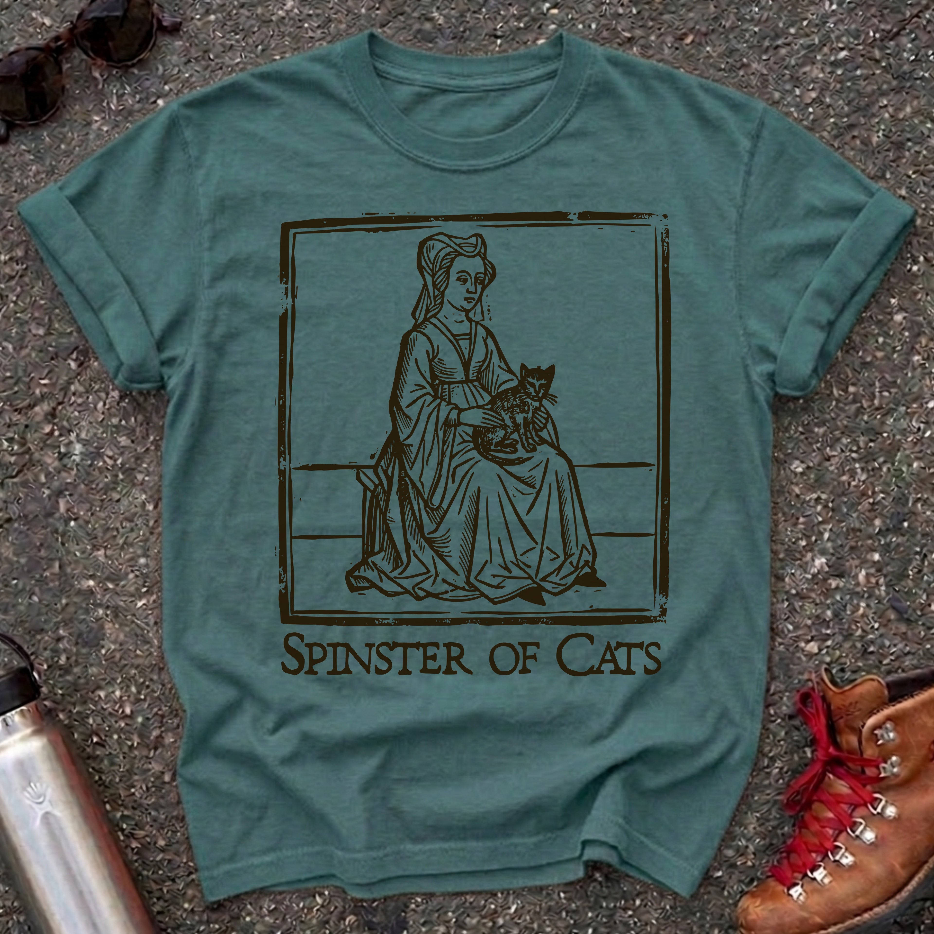 Medieval Cat Lady Spinster of Cats Shirt,