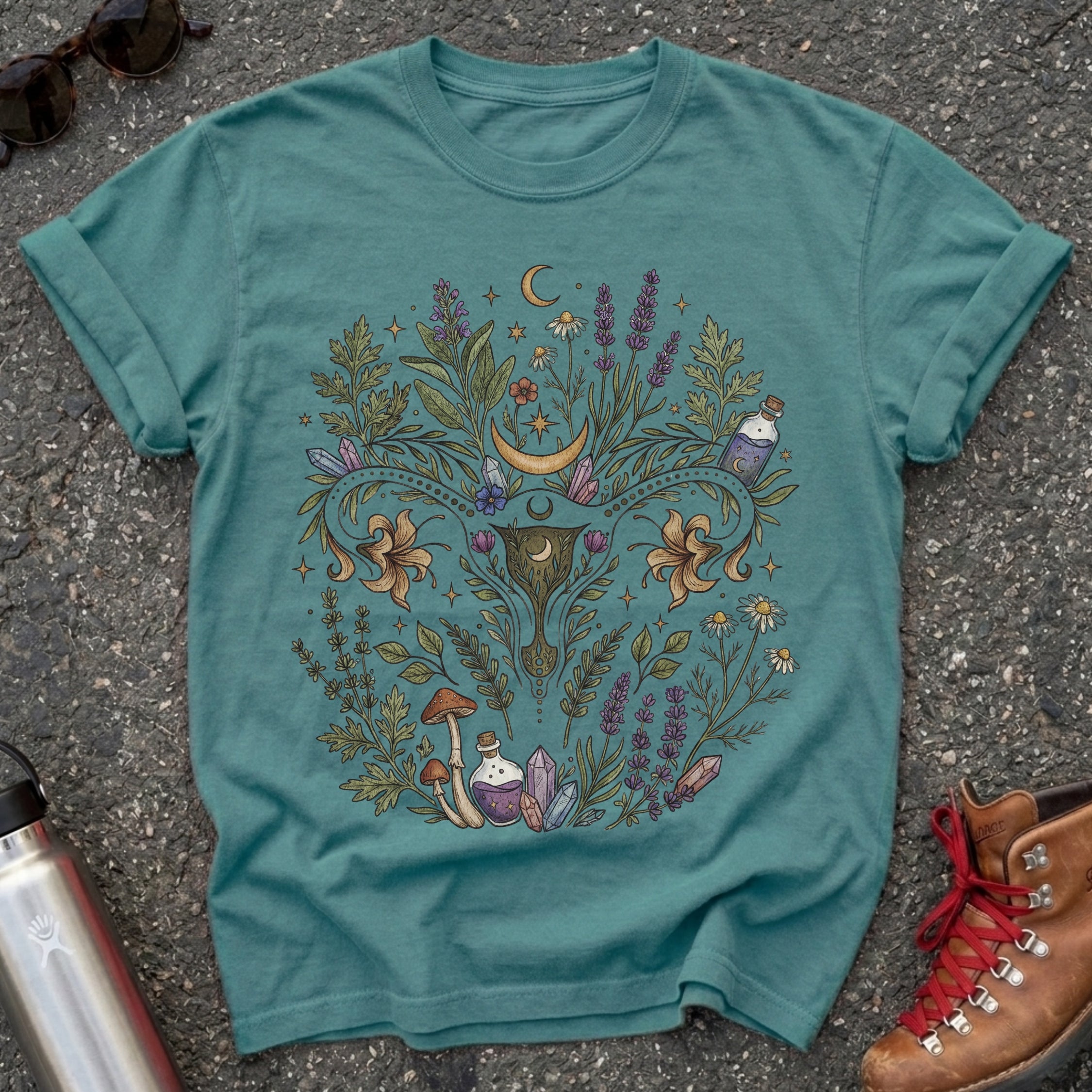 Sacred Apothecary Green Witch Tshirt