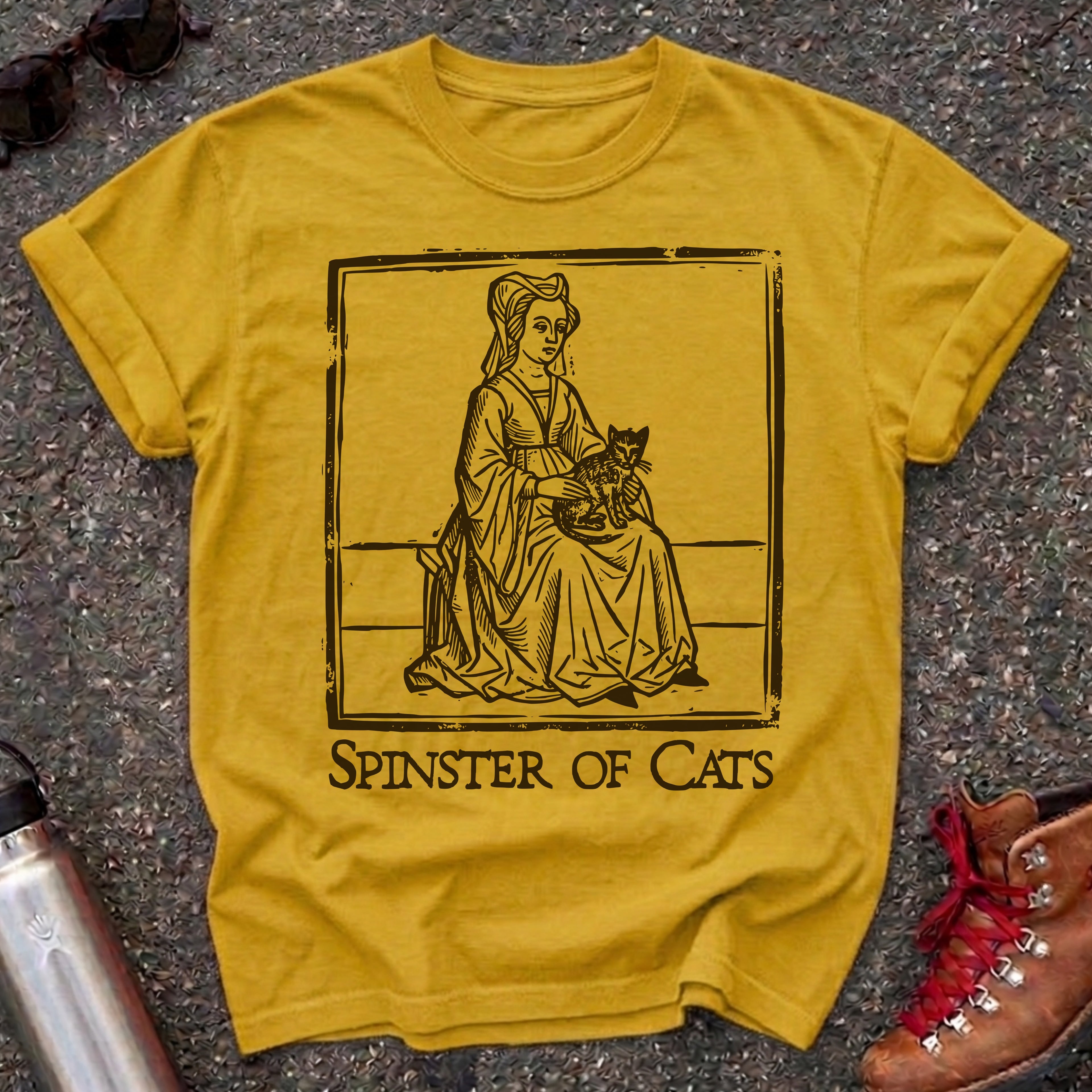 Medieval Cat Lady Spinster of Cats Shirt,