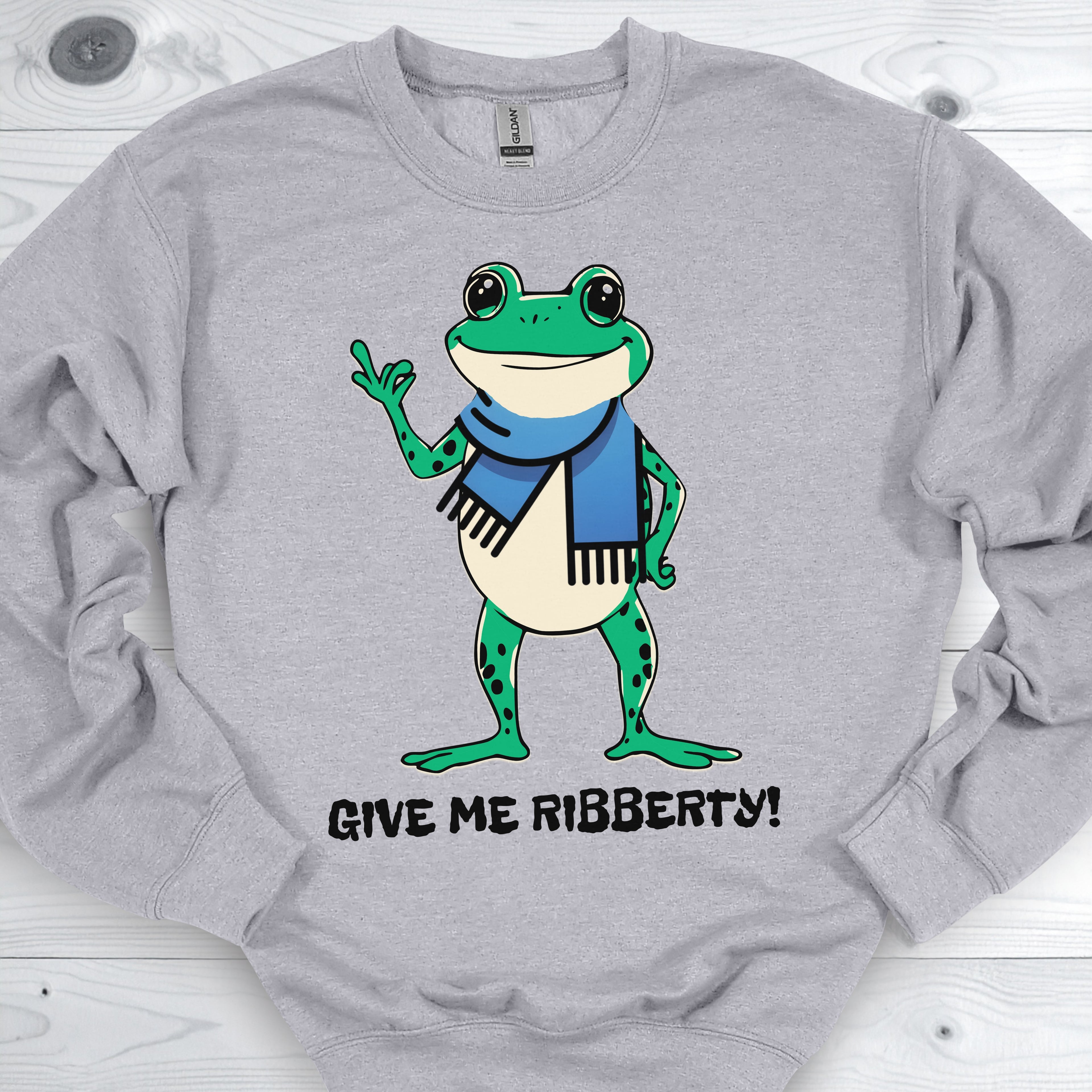 Give Me Ribberty Portland Frog Protest Sweatshirt