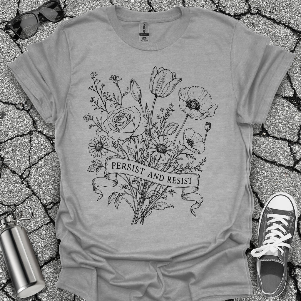 Persist and Resist Wildflower Feminist Tshirt