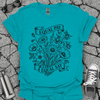 Equal Pay Say Feminist Wildflower Tshirt