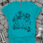 Take Up Space Floral Graphic Tee