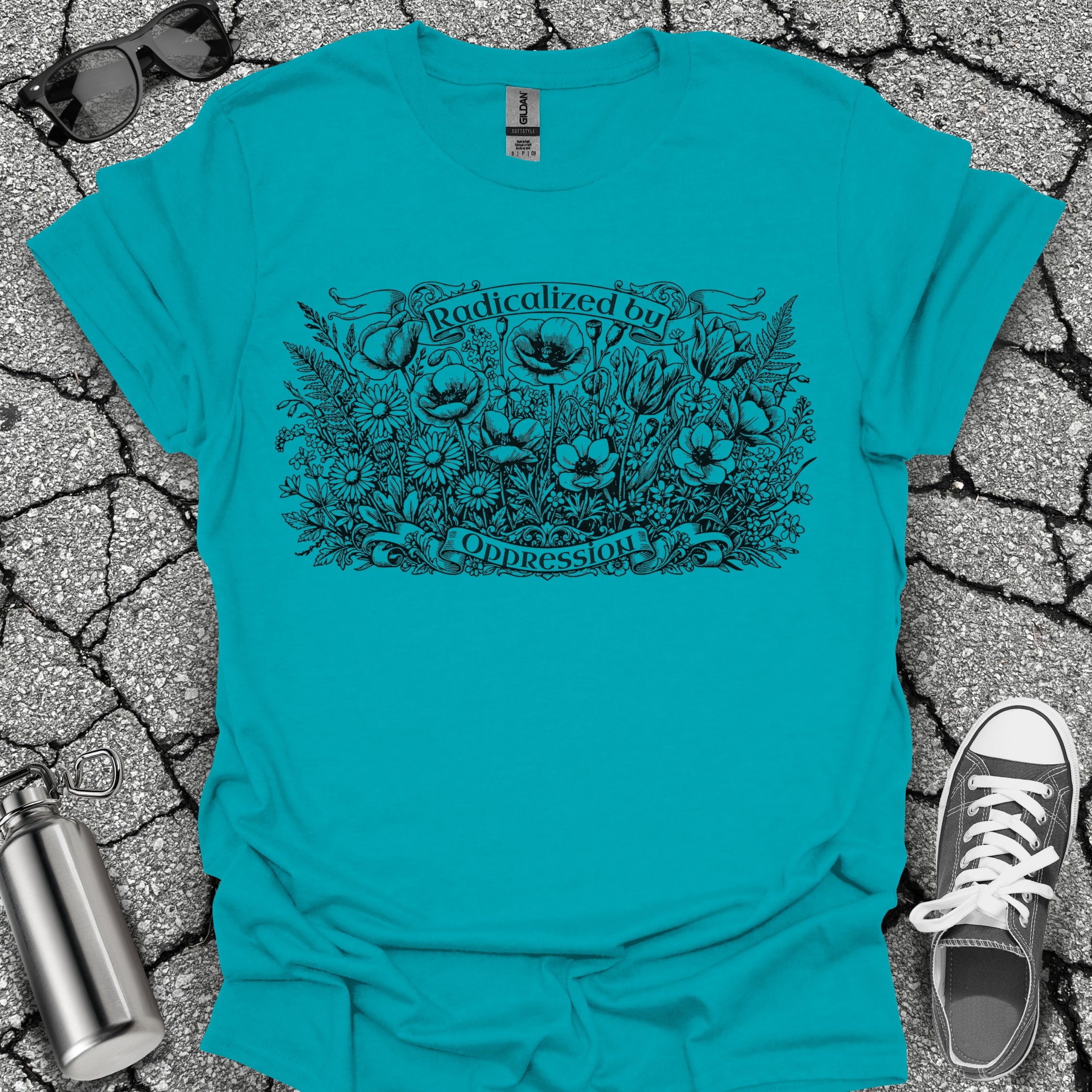 Radicalized Feminist Floral Tee