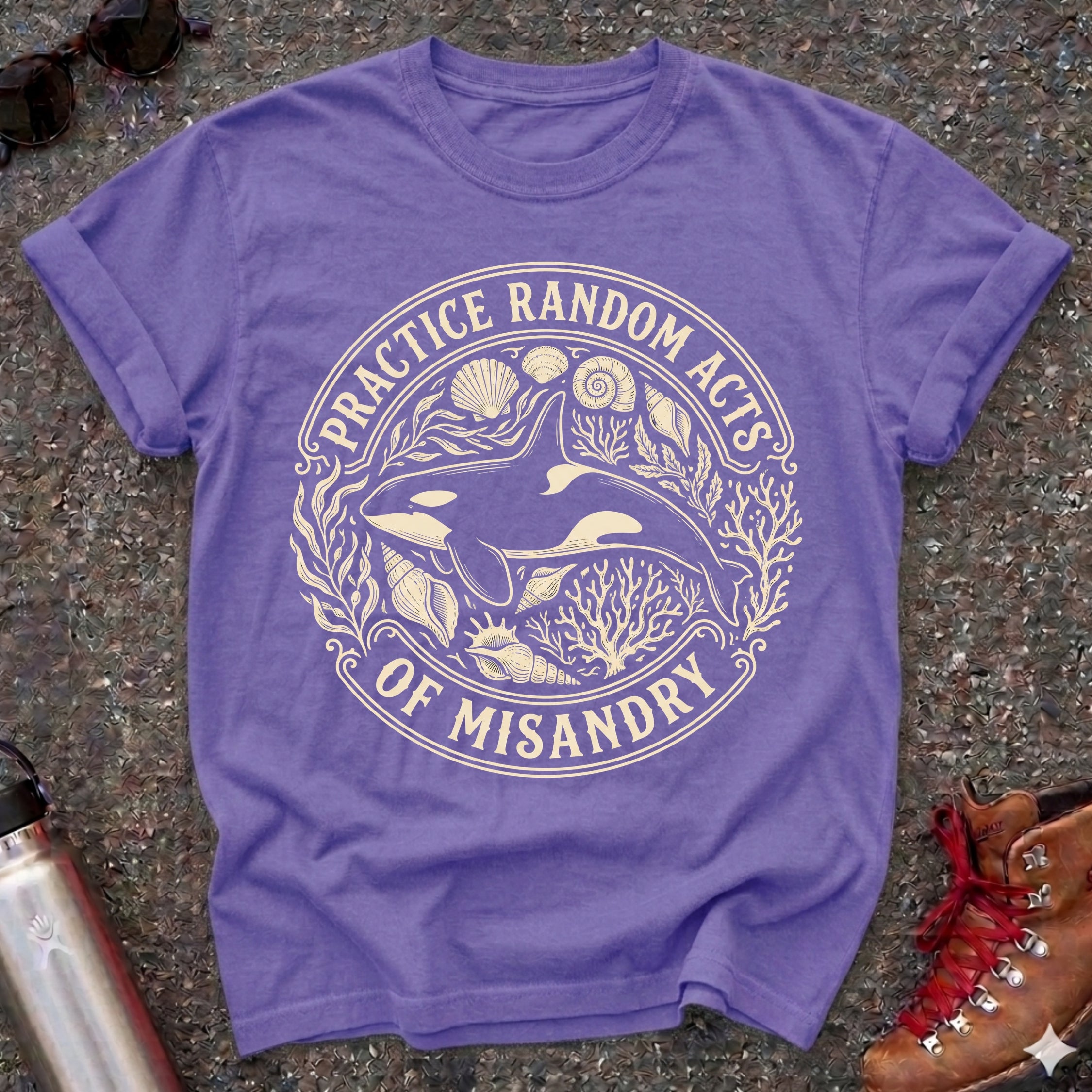 Random Acts of Misandry Orca Whale Feminist Tee