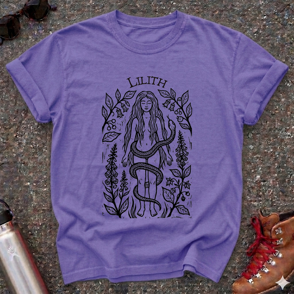Lilith and Snake Feminist Tshirt