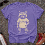 Feminist Raccoon Cotton Graphic Shirt