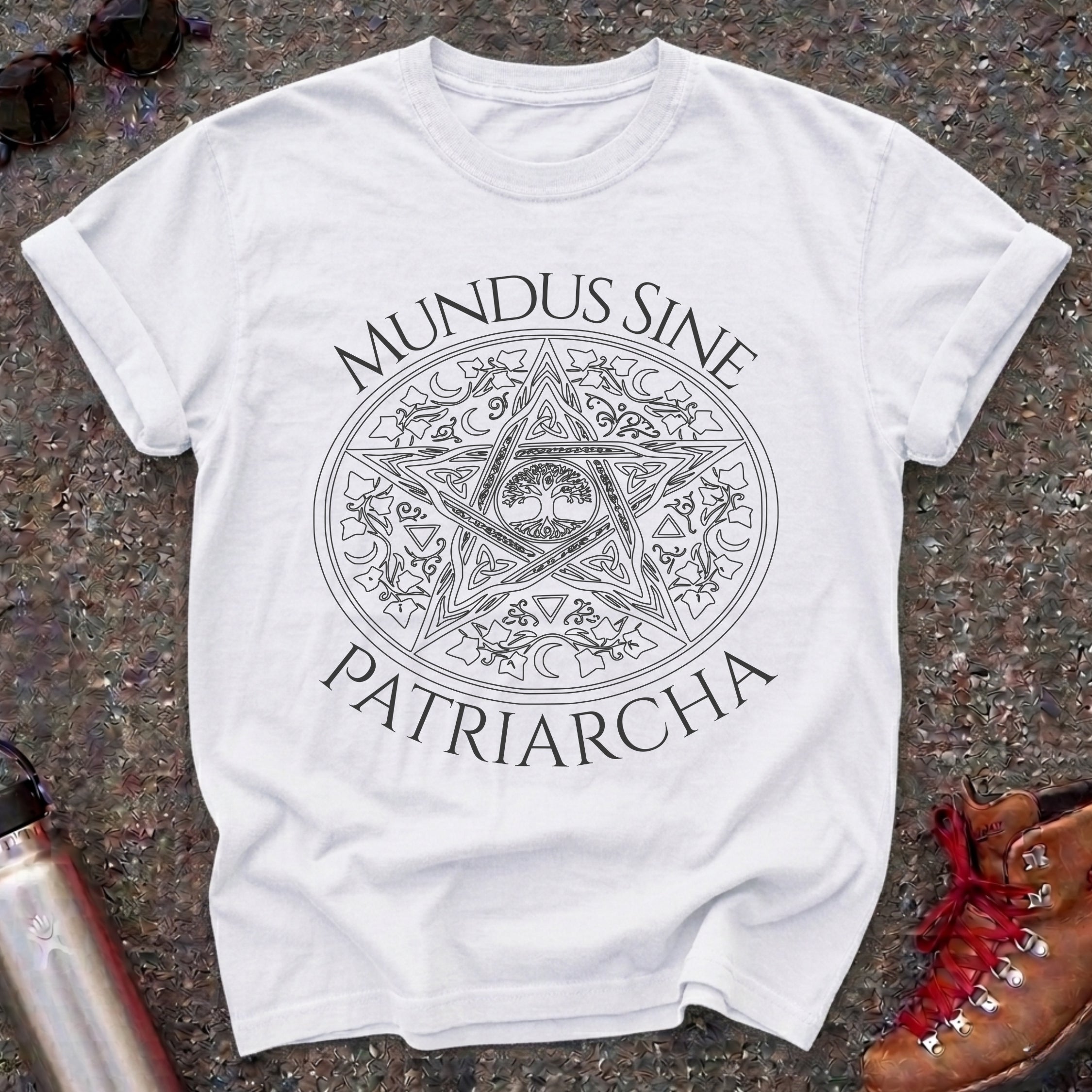 Feminist Latin Pentacle Shirt