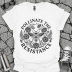 Pollinate The Resistance Bee & Wildflower Graphic T-Shirt