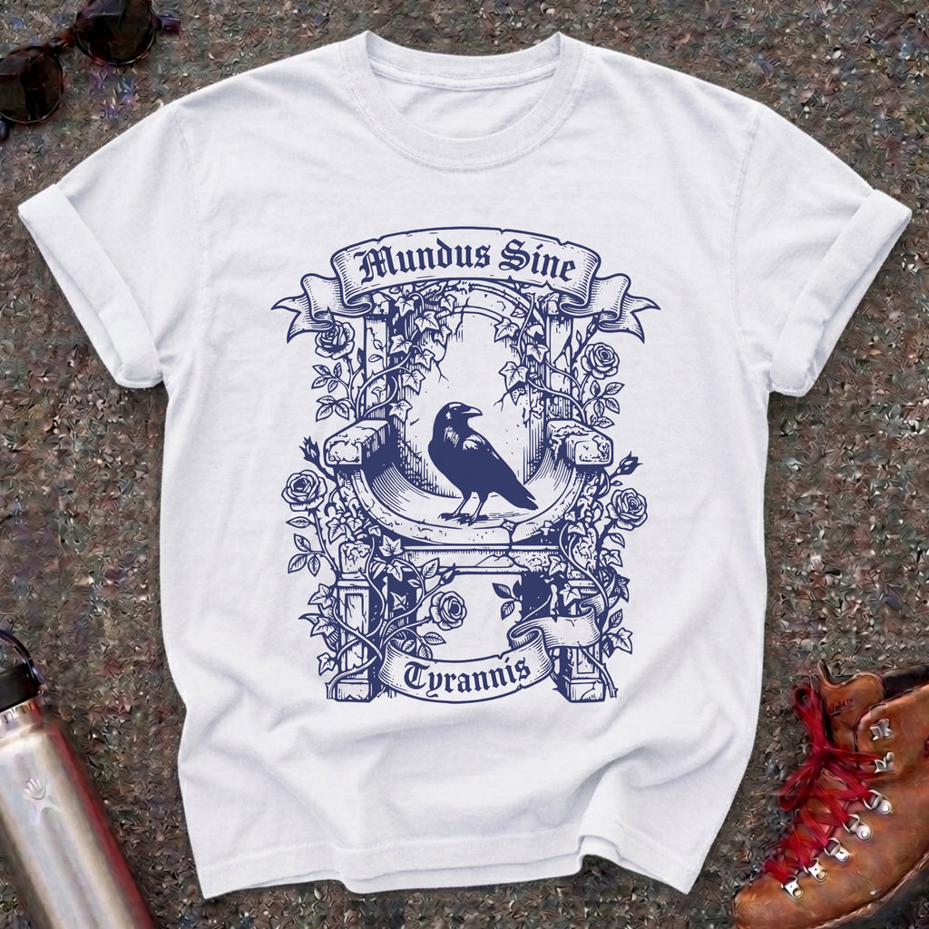 Dark Academia Raven Mundus Sine Tyrannis Shirt