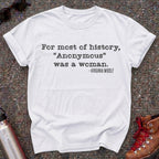Anonymous Was a Woman Shirt, Virginia Woolf Feminist Literary Tee