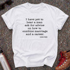 Marriage and Career-Gloria Steinem Quote Shirt