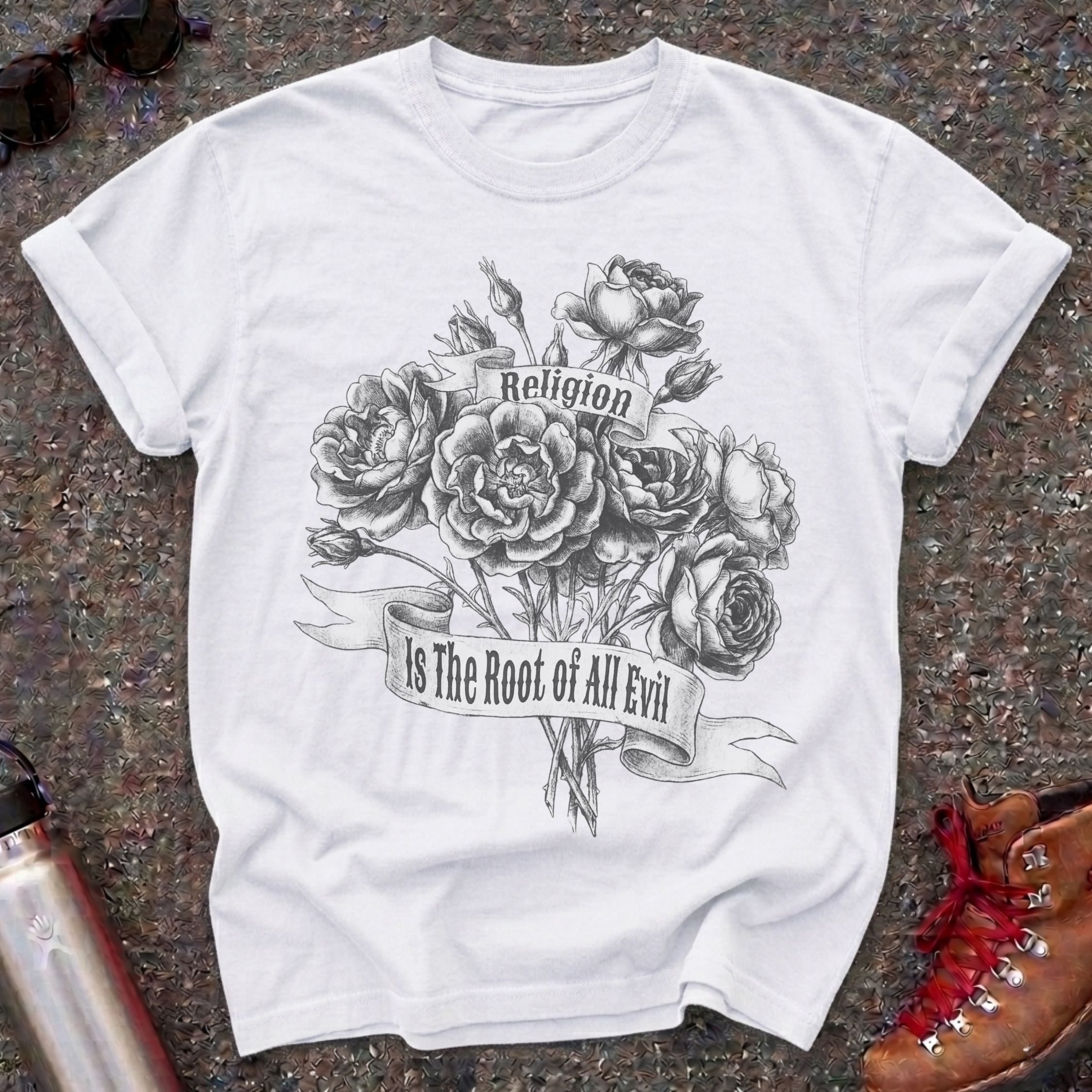Atheist Rose Graphic Shirt