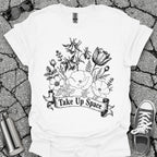 Take Up Space Floral Graphic Tee