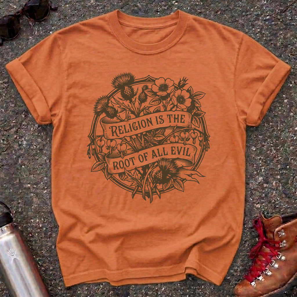 Atheist Floral Badge Women's Shirt